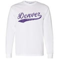 thumbnail image 3 of UGP Campus Apparel Denver Baseball Script - Hometown Pride, Pitcher Long Sleeve T Shirt - 2X-Large - White, 3 of 6