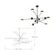 thumbnail image 2 of Lampara de techo estilo industrial hierro forjado negro lampara downlight ilios innova 10 luces, 2 of 9