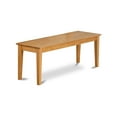 thumbnail image 3 of East West Furniture CANO6-OAK-C Dinette Table & 4 Chairs Coupled with A Wooden Bench, Oak, 3 of 6