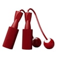 thumbnail image 1 of pitrice Cordless Jumping Rope Gym Exercise Fitness Weighted Jump Rope for Kids Ball dia.3.2cm Red, 1 of 9