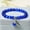 Blue-, variant on Fashion Natural Color Agate Cat's Eye Stone Bracelet For Women Crystal Beaded-Pink