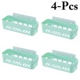 thumbnail image 1 of Coofit 4PCS Bathroom Storage Bins Wall Mounted Bathroom Storage Rack Storage Organizer, 1 of 9