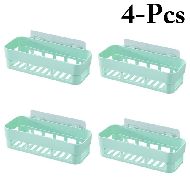 Coofit 4 Pcs Bacs de Rangement Muraux pour Salle de Bain Organisateur de Rangement