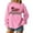 Pink, variant on JFGHDG Christmas Sweatshirts Womens Long Sleeve Tops Womens Sweatshirt Blouses for Women Christmas Hoodie Sweatshirts for Women Trendy Black L
