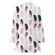 thumbnail image 4 of Moda mujer traje de negocios Color sólido costura Plaid impreso manga larga cárdigan abrigo Top Fridja hkj3649, 4 of 4