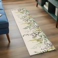 thumbnail image 3 of Eucalyptus Leaves 2'x6' Runner Rugs for Hallway Kitchen Bedside Non Slip Washable, Green Summer Botanical Rustic Entryway Rug Runners with Rubber Backing, Long Carpet Runner for Laundry Room, 3 of 8