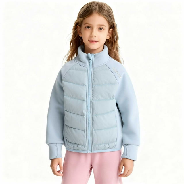 Winter Jacket for Boys, Lightweight Stand Up Collar Down Jacket