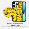 thumbnail image 6 of Funny Yellow Duck for iPhone 13 Mini Case, Cute Aesthetic Kawaii Cartoon Shock-Absorbent Protective,Black, 6 of 6
