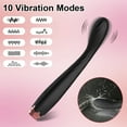 thumbnail image 1 of TLUDA Silicone G-Spot Vibrator with 10 Vibration, Adult Sex Toy for Women, Black, 1 of 5