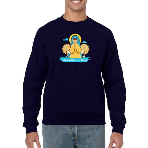 Assumption Of Mary Day Sweatshirt Men -Image by Shutterstock, Male 3X-Large