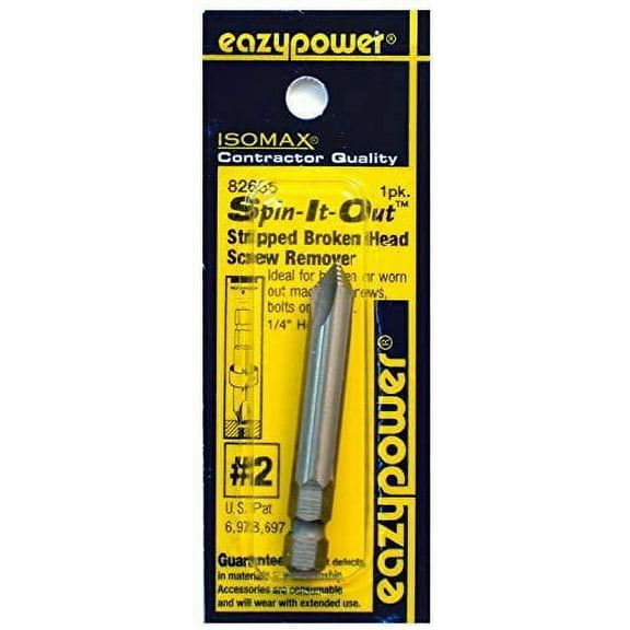 Eazypower 82685 #2 Spin It Out Damaged Screw Remover 1 Pack by Eazypower