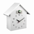 thumbnail image 1 of February 2nd Minimalist Modern Design White Birdhouse Large Cuckoo Clock_Perfect Gift, 1 of 2