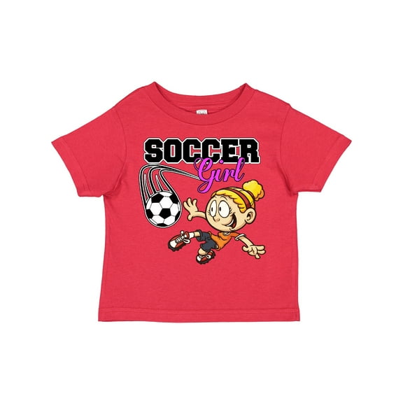 Inktastic Soccer Girl Girls Toddler T-Shirt