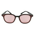 thumbnail image 4 of Gafas de sol para mujer Nikou elegantes ligeras con protección UV montura negra lentes rosas 5822 C2, 4 of 15