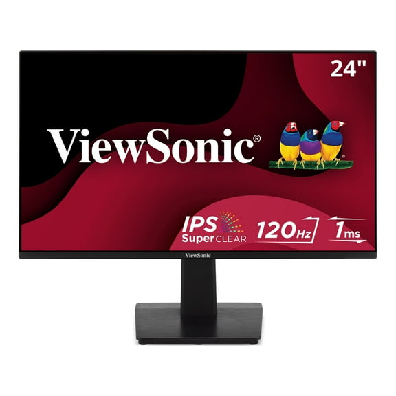 ViewSonic VA2448-MH 24 Inch Full HD 1080p IPS Monitor with 120Hz, Variable Refresh Rate, Eye Care, HDMI, and VGA Inputs for Home and Office