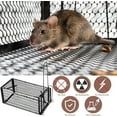thumbnail image 6 of NOGIS Humane Rat Trap,Mouse Traps Indoor Outdoor Live Animal Trap Mouse Voles Hamsters Trap Small Animals Cage Catch Traps, 9x4.5x4.5 Inches (Black,2 Pcs), 6 of 7