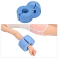 thumbnail image 2 of Set of 2 Cushion Round Shape Lightweight Foam Foot Pillows Wedge Blue, 2 of 8