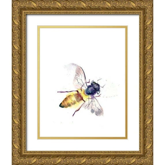 Shefranov, Olga 26x32 Gold Ornate Wood Framed with Double Matting Museum Art Print Titled - Bee