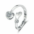thumbnail image 4 of Love Hug Hands Diamond-studded Ring Female, 4 of 4