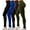 4 Pack Black/Dark Brown/Olive/Royal Blue, variant on 4 Pack Women's High Waisted Leggings Soft Wide Waistband Pants S-3XL Plus Size Available