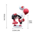 thumbnail image 3 of PATLOLLAV Car Dashboard Decoration, Lovely Kiss Couple Boys Girls Cute Ornaments with Balloons Car Dash Decorations, Auto Interior Display Decor , Valentine's Day Gift for Women, 3 of 3