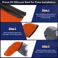 thumbnail image 4 of Cubierta de casco de soldadura Uxcell, cubierta de cabeza extendida de algodón FR, accesorios para casco de soldadura con sello de ajuste a presión para la mayoría de los cascos de soldadura, Naranja, 4 of 6