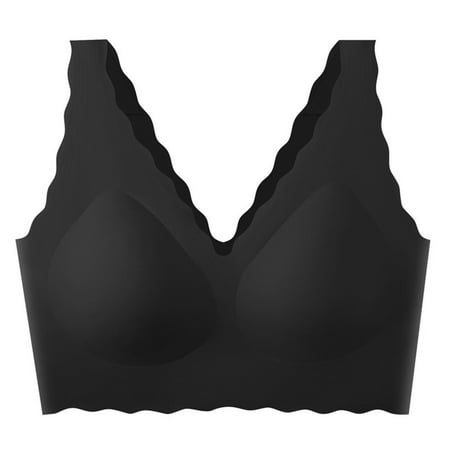 YABCSAZ Plus Size Bras Bras for Women Wirefree Compression Sports Bra High Lift Breast Augmentation Underwear Wire-Free Bra Breastfeeding Bralette