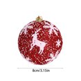 thumbnail image 2 of Shatterproof Christmas Ornaments 3.15 Inch Foam Ball, Snow Frosted Glitter Christmas Tree Decorations with Elegant Sparkle, Lightweight Hanging Balls for Xmas Tree Wreath and Mantle, 2 of 6