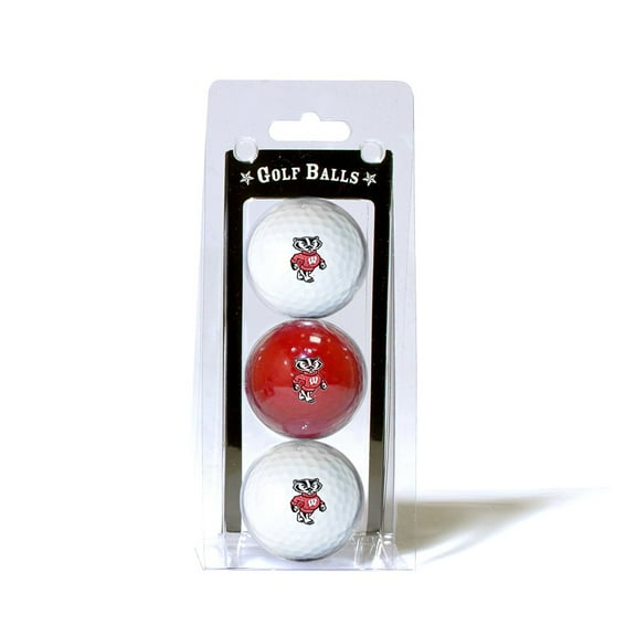 Team Golf Wisconsin Badgers Golf Balls, Multi-Color, 3 Pack