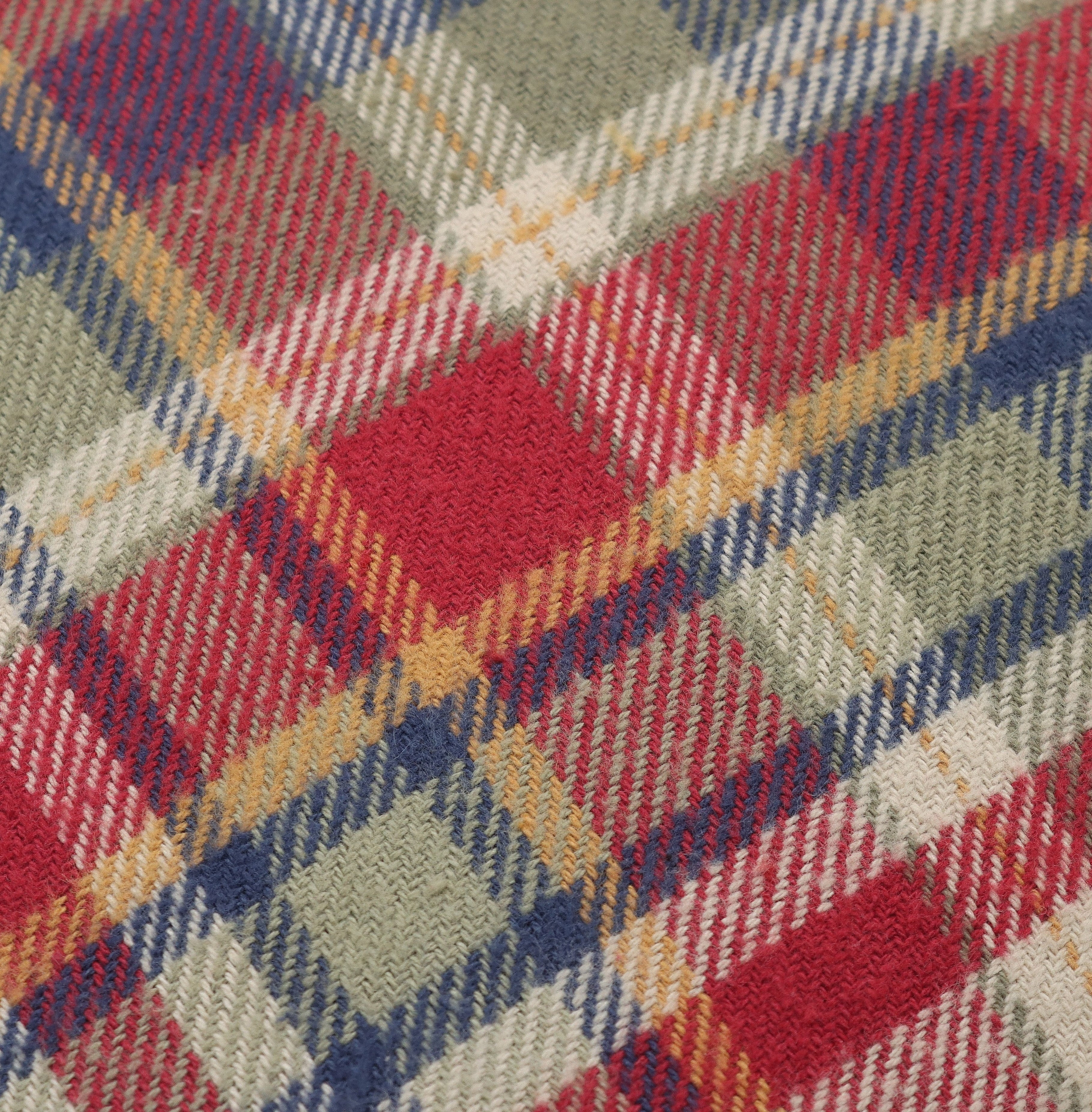 Better Homes & Garden 20"x20" Beige Cozy Tartan Plaid Decorative Throw Pillow