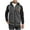 Dark Gray, variant on HAiming Men Drawstring Hoodies Coat Color Block Long Sleeved Zipper Sweatshirts Plus Size Casual Outerwear with Pocket