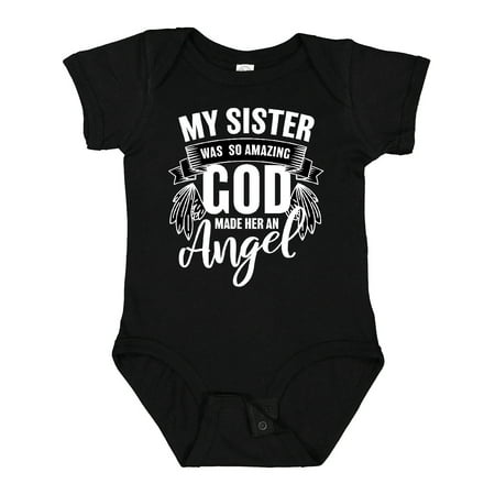 

Inktastic My Sister Was So Amazing God Made Her an Angel Gift Baby Boy or Baby Girl Bodysuit