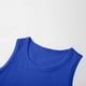 thumbnail image 3 of Tank Top Y Shorts Conjunto Niñas Moda Casual Color Sólido Algodón sin Mangas Cuello Redondo Top Y Cintura Elástica Shorts Conjunto de Dos Piezas Tank Tops Largos, 3 of 7