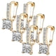 thumbnail image 1 of Aretes Modernos Harp01 3Pzas Arpa Oro Metal/Zirconia., 1 of 2