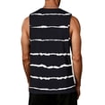 thumbnail image 3 of Fabrcox S-5XL Men's Tank Tops Striped Crew Neck Mens Sleeveless Tee Shirts Big and Tall Color Block Athletic Sports Muscle T Shirts for Men Black M, 3 of 3
