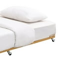 thumbnail image 3 of Kings Brand Furniture Moley Twin Size Metal Trundle - Roll Out Bed Frame (Honey Mustard), 3 of 5