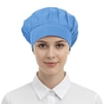 thumbnail image 1 of TOPTIE Solid Cap Unisex Elastic Band Bouffant Hat Lightweight Breathable Solid Work Cap for Kitchen Restaurant Workshop, 1 of 7