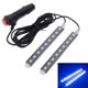 thumbnail image 1 of 2x Luz Interior Coche 18 LED, Tira LED Coches RGB, Impermeable, Led Iluminación Decoración Interior de Coche, Tiras LED USB Iluminación 2 piezas de luz azul 9 LED Soledad Atmosphere Lamps Interior nuevo, 1 of 9