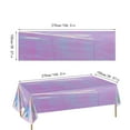 thumbnail image 3 of Waterproof Disposable Tablecloth-100x270 cm (39x106 in) Sky Blue or Purple PVC Plastic-Party Supplies,Dining Table Cover for Birthdays,BBQs,Events-1 PC, 3 of 6