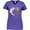 Purple, variant on Inktastic Cute Ferret Heart Women's V-Neck T-Shirt