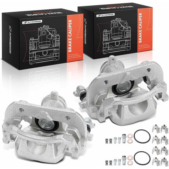 A-Premium Disc Brake Caliper Assembly with Bracket Compatible with Toyota Vehicles - RAV4 2019-2024 Prius 2023-2024 Venza 2021-2024 Corolla Cross 2022-2024 Prius Prime 2023-2024 - Rear Side