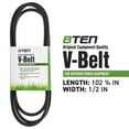 thumbnail image 2 of 8TEN Drive Belt for Honda John Deere LX172 22431-V09-A01 M110978 810-CBL2377T, 2 of 4