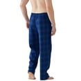 thumbnail image 3 of Onimisc Mens Pajama Pants Flannel Plaid Cotton Sleep Lounge Pants Warm Sleepwear Pants PJ Bottoms with Pockets and Button Fly, 3 Pack, 3 of 10