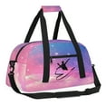 thumbnail image 3 of Qzjjjmy Dance Gymnastics Bag for Girls Duffle Bag Dance Travel and Gymnastics Tote Bag for Kids, 3 of 7