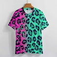 thumbnail image 3 of Leopard Print Pattern Women's T-Shirt Short Sleeve T Shirts Tops Tee Ladies Loose T, 3 of 6