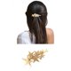 thumbnail image 2 of Horquilla para el pelo Sonducket, tocado plano de estrella de cinco puntas, piezas de ajuste doradas plateadas, Clips lisos de decoración para mujer, Ropa, zapatos y accesorios Miscelánea Plata AP016973-03, 2 of 6