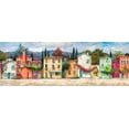 thumbnail image 2 of Luigi, Florio 14x7 White Modern Wood Framed Museum Art Print Titled - Paese italiano, 2 of 4