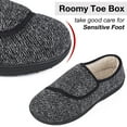 thumbnail image 4 of LongBay Men's Adjustable Diabetic Slippers Memory Foam Arthritis Edema Swollen House Shoes, 4 of 6