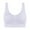 White, variant on Women's Wirefree Sports Bras Love Patterns Seamless Breathable Racerback Lingerie Bras Patterns Full Coverage Supportive Workout Bralettes White XXXL