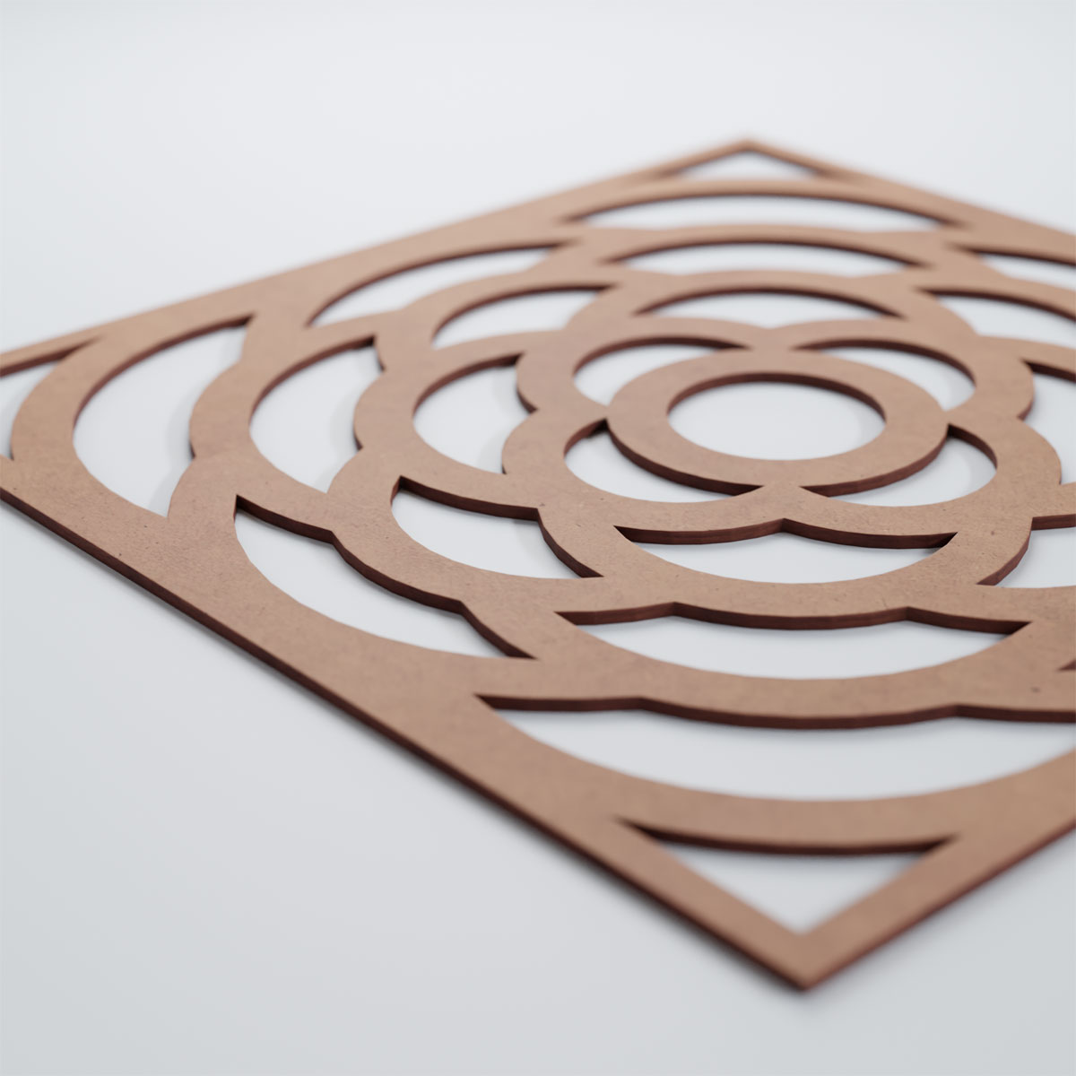 Ekena Millwork 23 3/8"W x 23 3/8"H x 1/4"T Large Edinburg Decorative Fretwork Wood Wall Panels, Wood (Paint Grade)